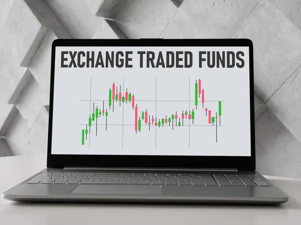 Exchange Traded Funds Etf Mostrato Utilizzando Testo — Foto Stock
