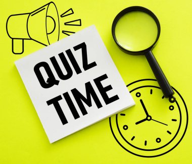 Sınav zamanı bir metin kullanılarak gösterilir