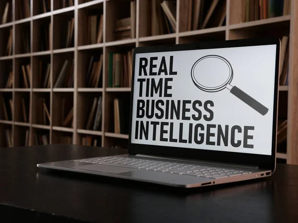 Real Time Business Intelligence Rtbi Shown Using Text — Stock Photo, Image