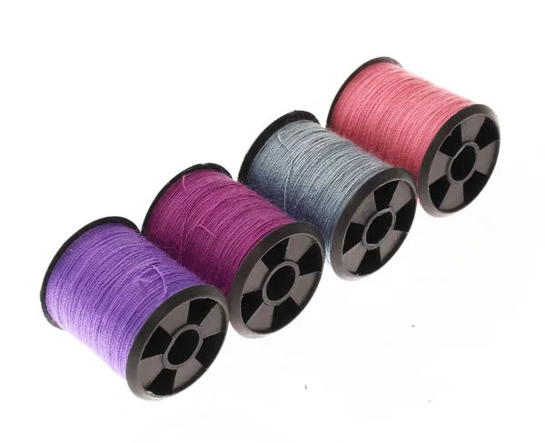 Spools of thread isolated on white background — Stock Photo, Image