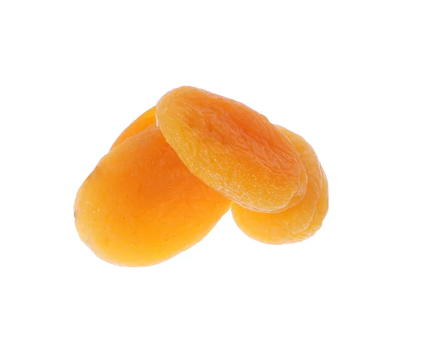 Dried apricots isolated on white — Stock Photo, Image