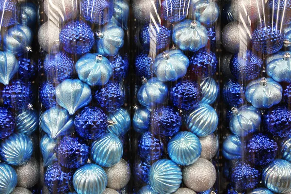 Blue Christmas decoration balls — Stock Photo, Image