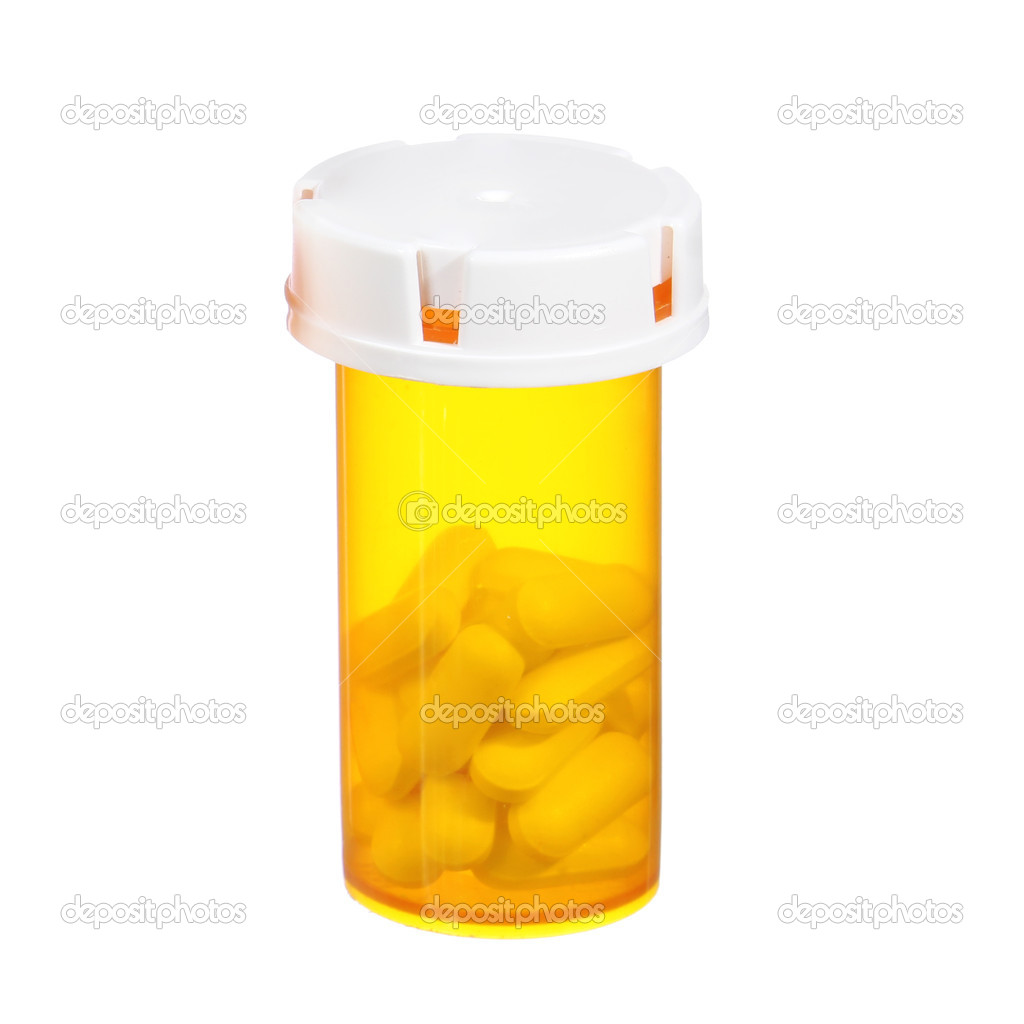 Medical pills bottle isolated on white background — Stock Photo © Guzel
