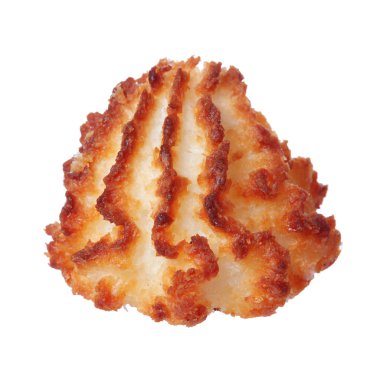 Beyaz arka plan üzerinde izole Hindistan cevizi kurabiye