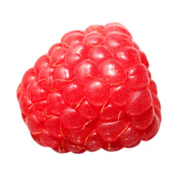 ahududu meyve, beyaz zemin üzerine izole. Makro