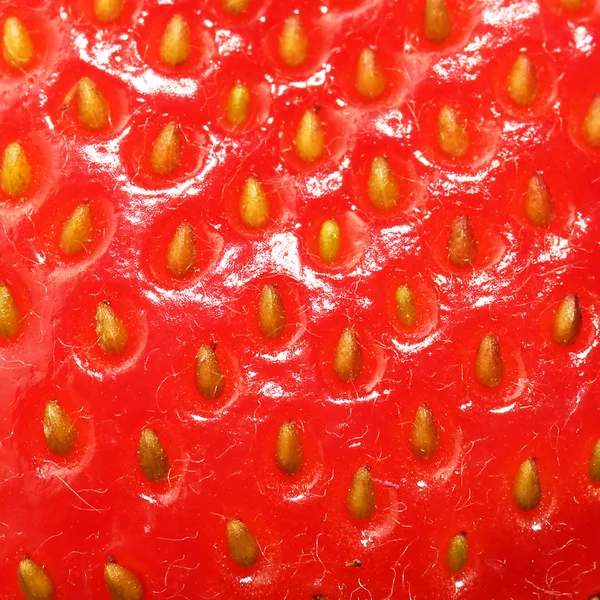 Jahodové textura. Berry pozadí. makro — Stock fotografie