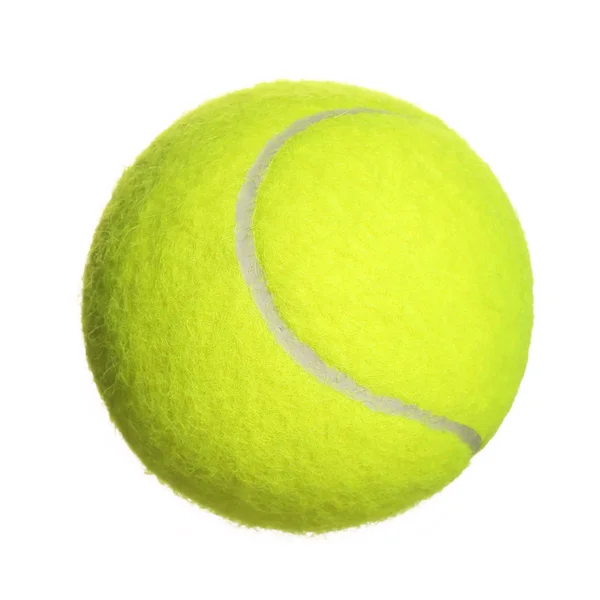 Tennisbal geïsoleerd op een witte achtergrond. Closeup — Stockfoto