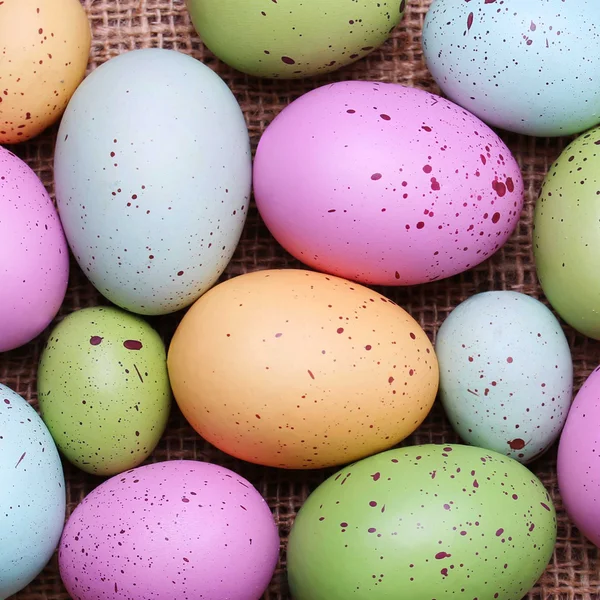 Colorful easter eggs background — Stock Photo, Image