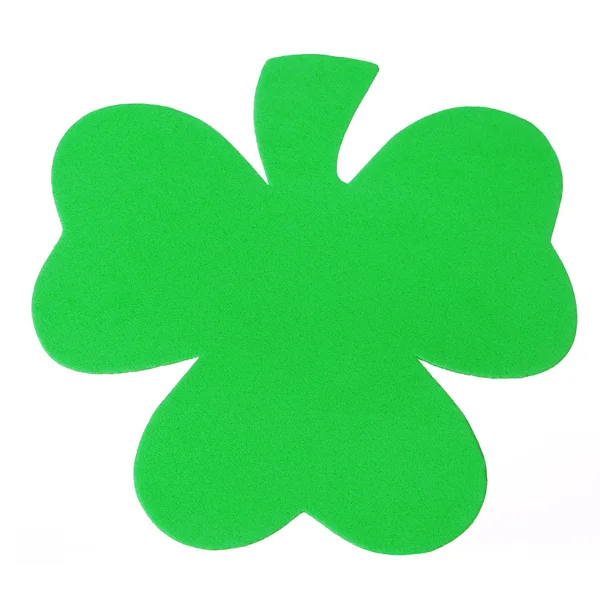 Shamrock Clover isolé sur blanc. Saint-Patrick . — Photo