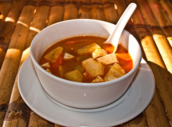 Soupe au curry d'orange Photo De Stock