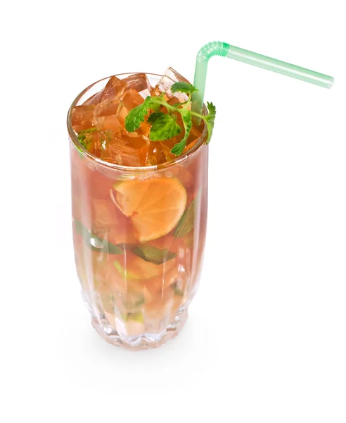 Cocktail with cola and ice — Stockfoto