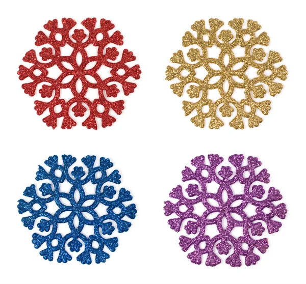 Decorative colorful snowflakes — Stock Photo, Image