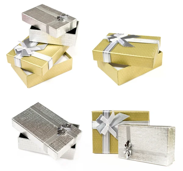 Set of isolated gift boxes — Stock Photo, Image