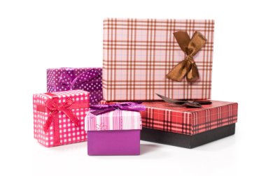 Renkli hediye kutuları