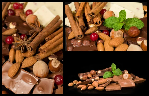 Készlet-ból csokoládé — Stock Fotó