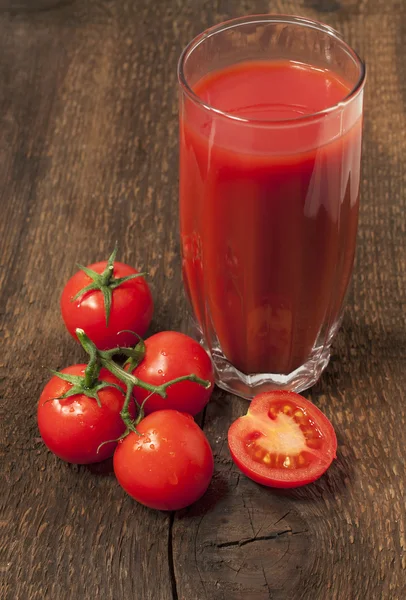 Vaso de jugo de tomate — Foto de Stock