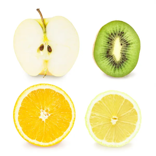 Set con mitades de fruta — Foto de Stock