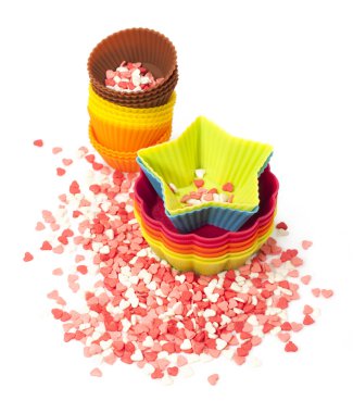 Silikon kek pişirme için kalıplar