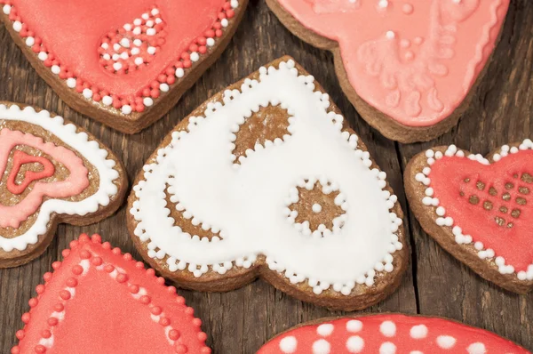 Fond avec des cookies faits maison — Photo