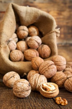 Ceviz bir çuval bezi çanta