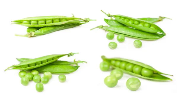 Set of green peas — Stock Photo, Image
