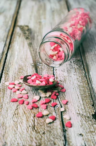 Decoraties voor het bakken Aftelkalender voor Valentijnsdag — Stockfoto