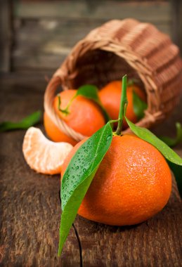 sepet ile olgun mandalina