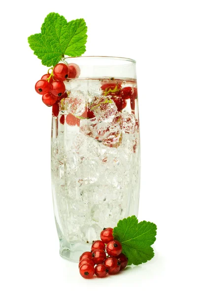Cocktail con ribes rosso — Foto Stock