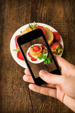 akıllı telefon shot gıda fotoğraf