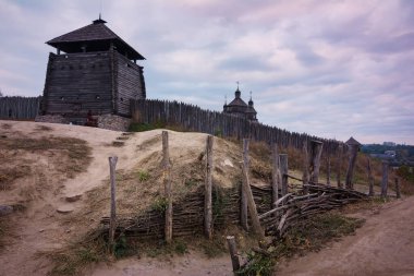 Khorytsya Adası, Ukrayna 'daki Zaporozhian Sich' teki Ahşap Kazak Kalesi