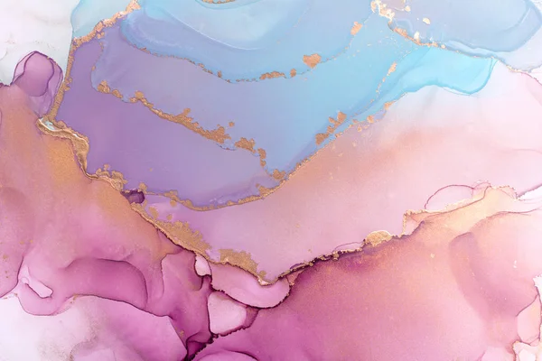 Крупный План Цветных Спиртовых Чернил Абстрактной Текстуры Модные Обои Проект — стоковое фото