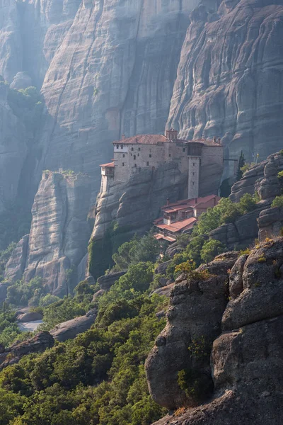 Beautiful Landscape Amazing Old Monasteries Meteora Kalabaka Greece — Foto Stock