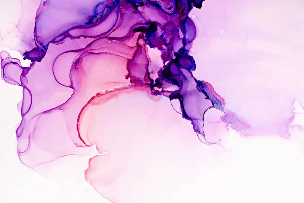 Крупный План Фиолетового Спирта Чернила Абстрактной Текстуры Модные Обои Проект — стоковое фото