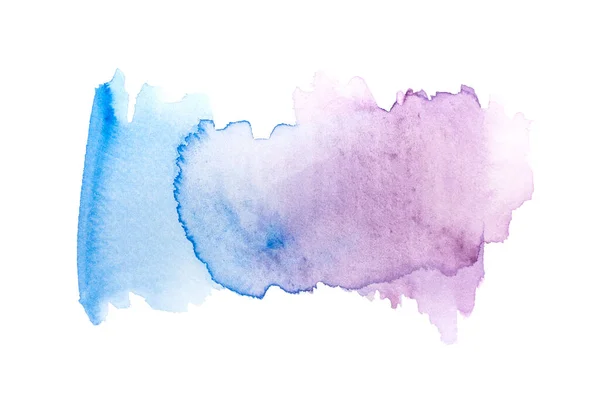 Крупный План Фиолетового Синего Абстрактного Акварельного Модного Искусства Дизайнерского Проекта — стоковое фото