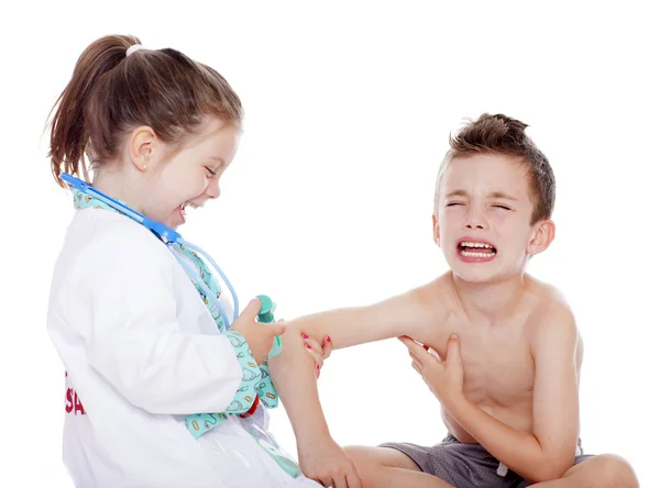 Medico e paziente — Foto Stock