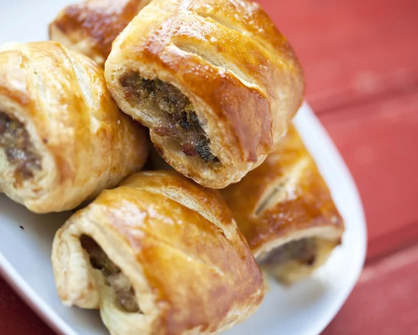 Sausage rolls — Stock Photo, Image