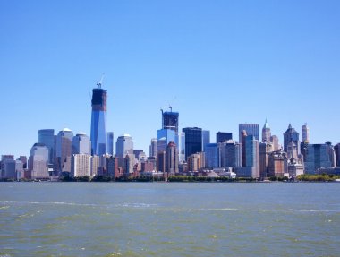 New york şehir silüeti üzerinde güzel bir gün