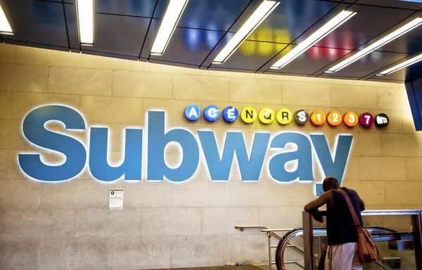 타임 스퀘어 지하철 역 — 스톡 사진