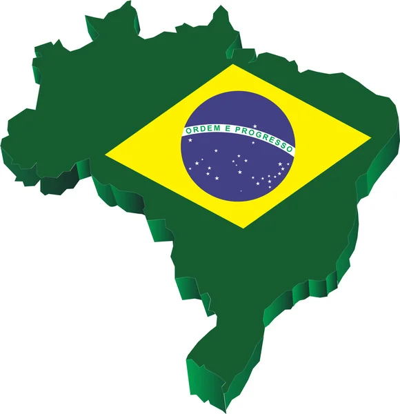 Brazil zöld — Stock Vector