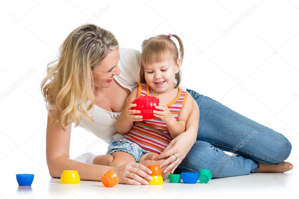 Mother girl raw toys