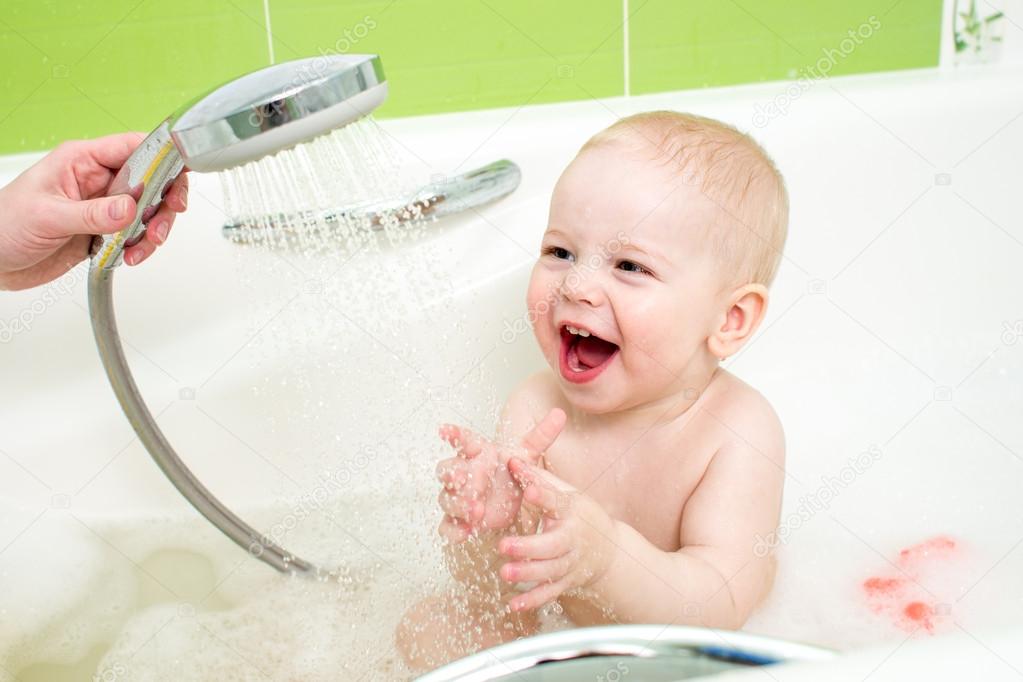 Baby Taking Bath And Douche Stock Photo By C Oksun70 Baby Taking Bath And Douche Stock Photo By C Oksun70