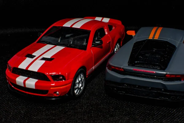 Two Sports Cars Salon Nice Auto Need Speed — стоковое фото