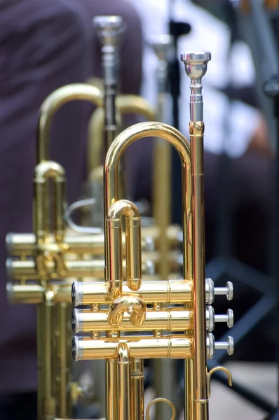 Trumpet background — Stock Photo, Image