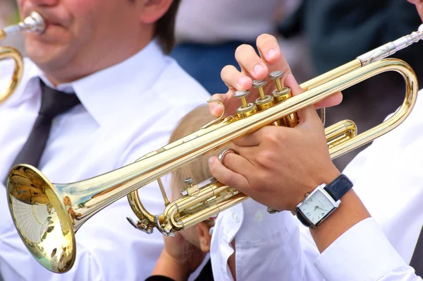 Trumpet solo — Stock Photo, Image