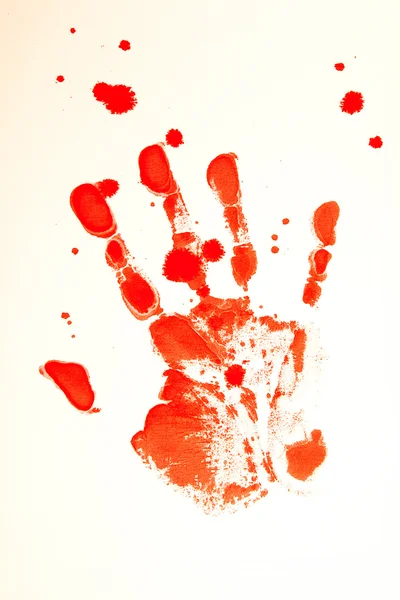 Bloed hand — Stockfoto