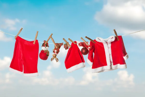 Santa laundry — Stock Photo, Image