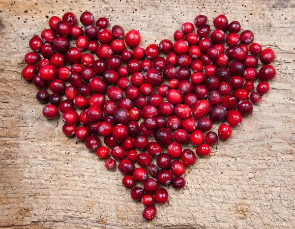 Cranberry heart — Stock Photo, Image