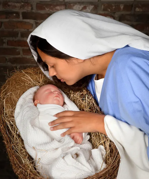 Weihnachtskrippe — Stockfoto