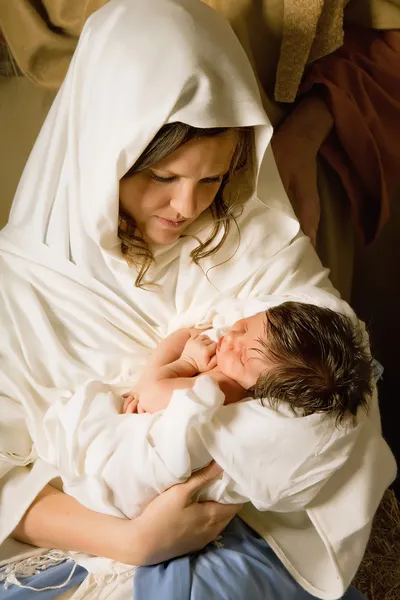 Holy mother with Christmas — Stock Photo, Image