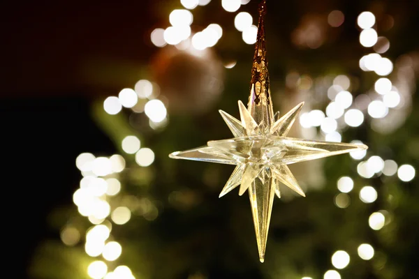 Сяючий Різдвяна зірка — стокове фото